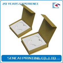 SenCai elegant design Necklace book shaped packing paper box